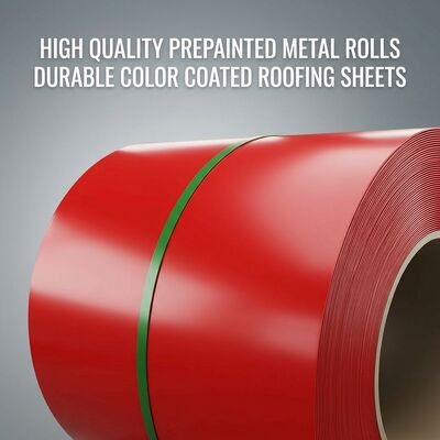 DX51D Hot Dip Galvanized Base PPGI Pre Painted Steel Coil 0.30mm 0.40mm PE Coating Economic Grade for Roofing Sheet
