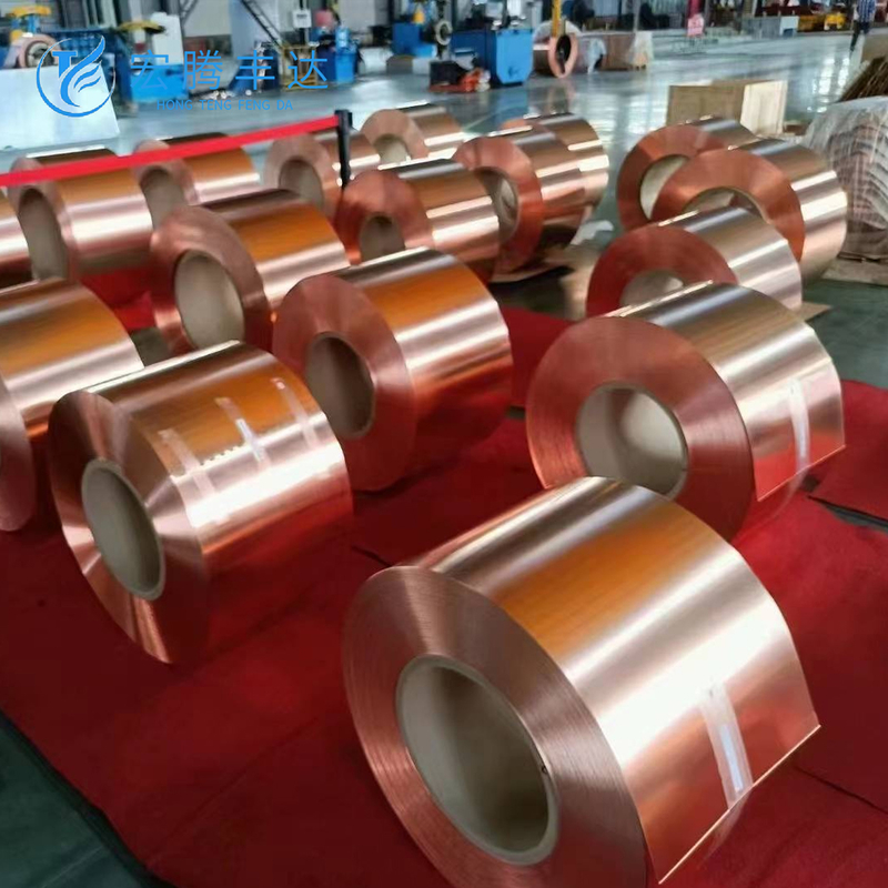 Bright Polished 50mm Copper Strip CW008A CW020A CW021A CW022A Pure Copper Coil