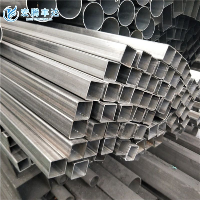 201/202 Stainless Steel Ss Seamless Pipe/ Tube Welded Hollow Steel Pipe Square Rectangular Metal Tube