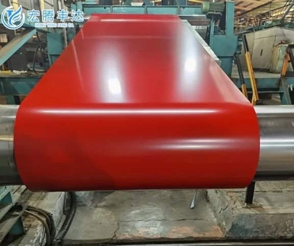 SGCC Hot Dip Galvanized PPGI Pre Painted Steel Coil 0.40mm 0.50mm SMP Coating for Exterior Wall Cladding Panel