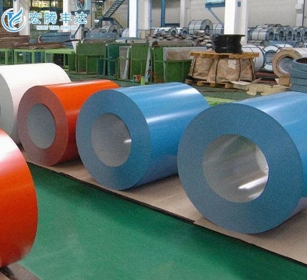 PE PVDF PVC Coated PPGI Galvanized BWG AWG Color Coated Steel Coils
