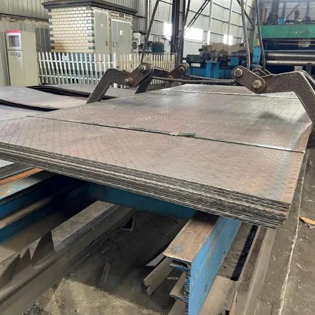 EN10155 SUMIHARD Q235B Q345B Q355NH Galvanized Checkered Plate For Floor 6