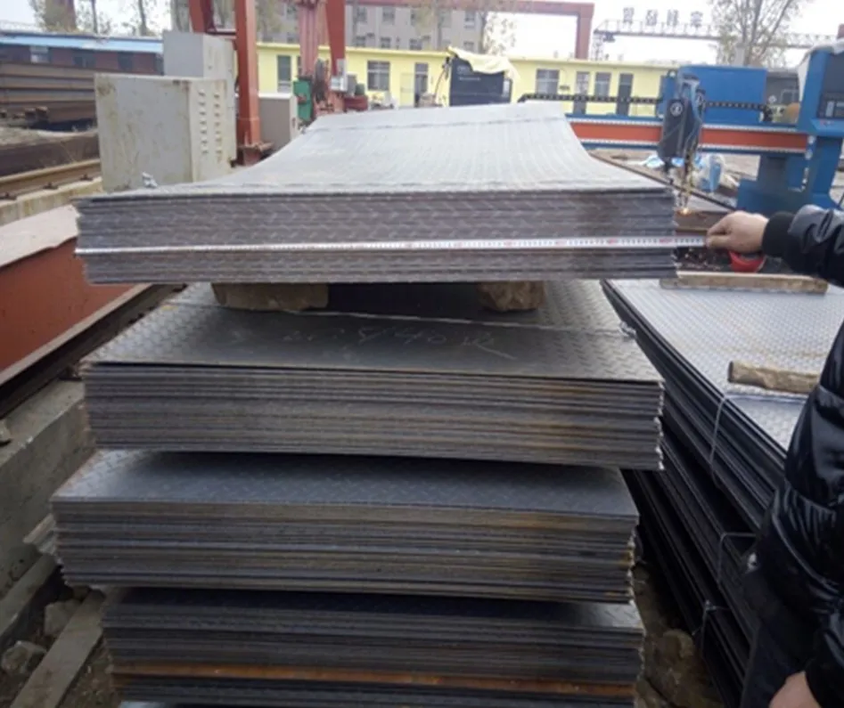 EN10155 SUMIHARD Q235B Q345B Q355NH Galvanized Checkered Plate For Floor 7