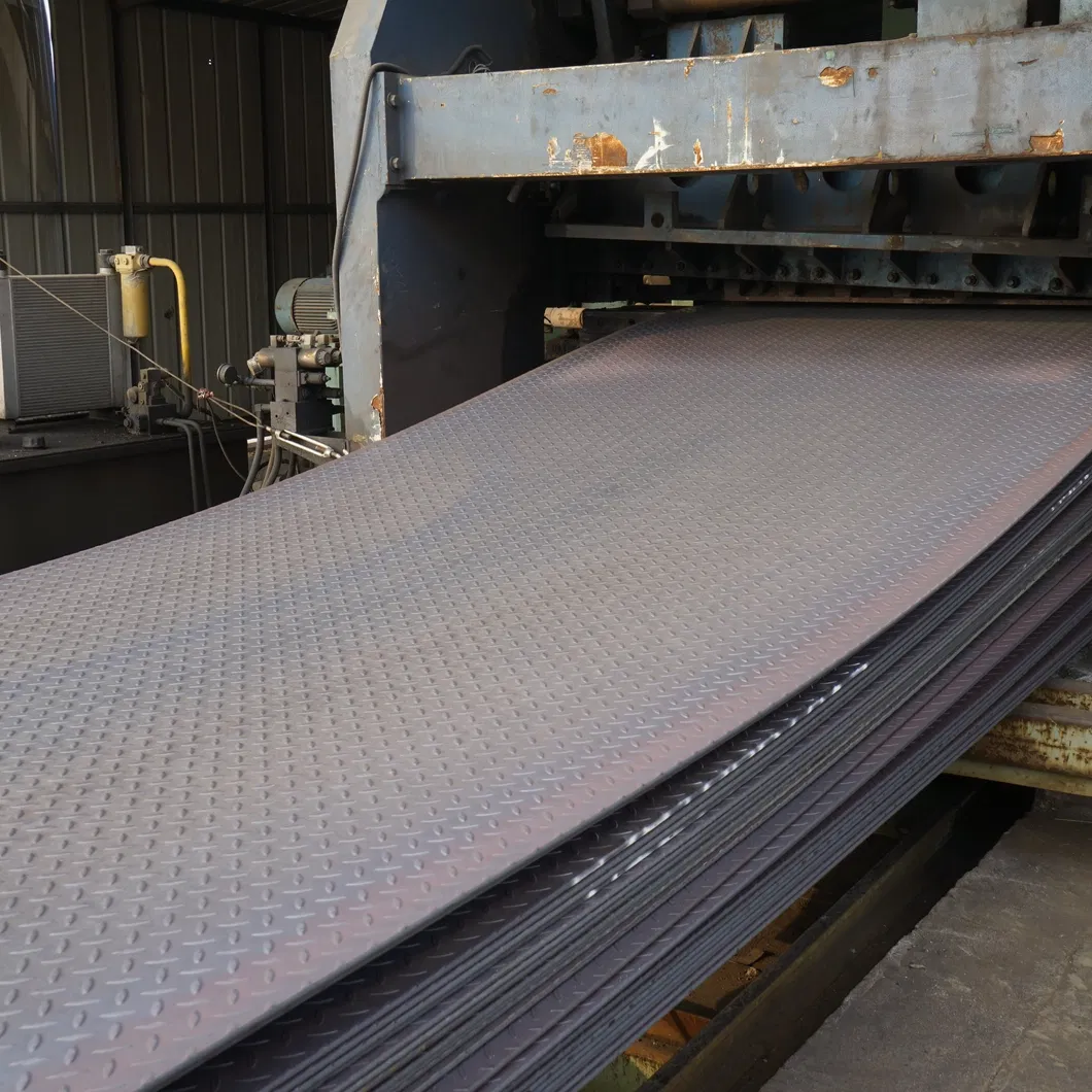 EN10155 SUMIHARD Q235B Q345B Q355NH Galvanized Checkered Plate For Floor 11