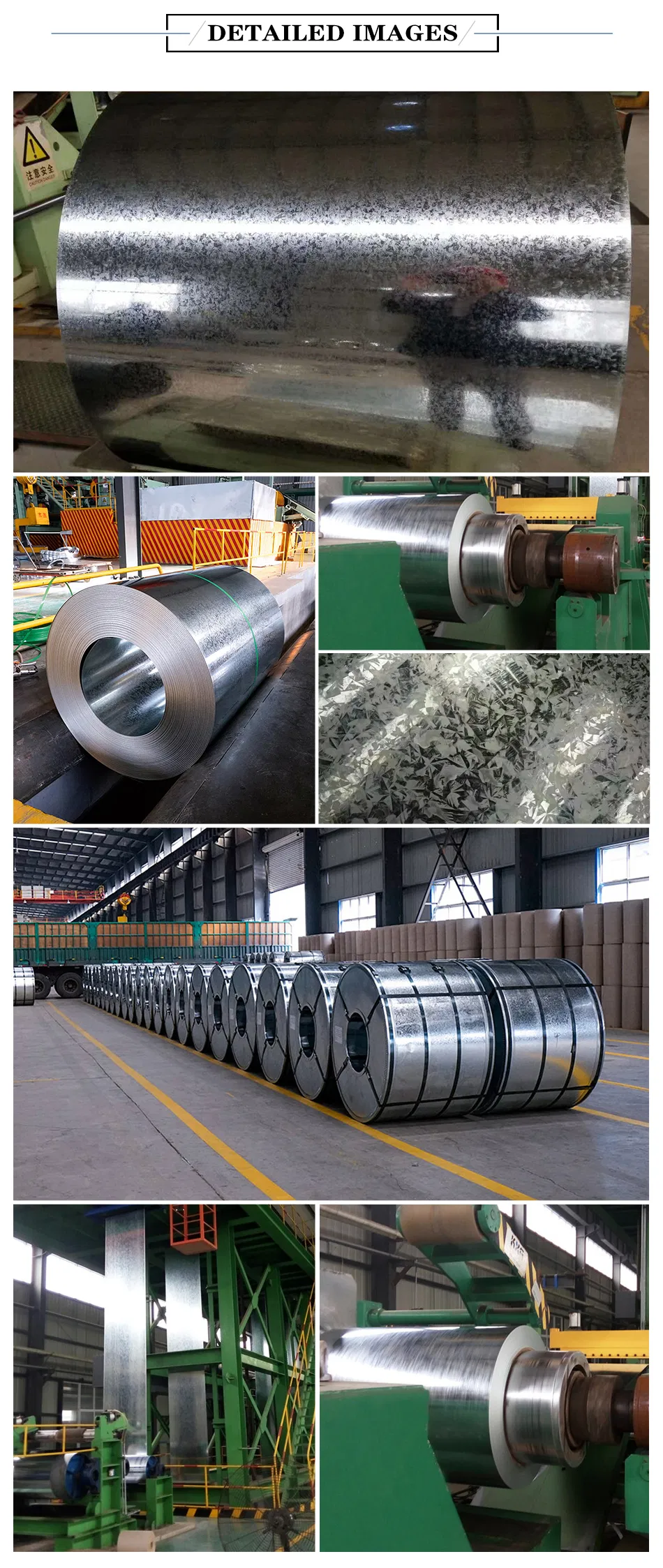 Q345 S550GD Galvanized Steel Coil DX51D+Z DX54D+ZF SECC DX51D+Z Gi Sheet Coil 2
