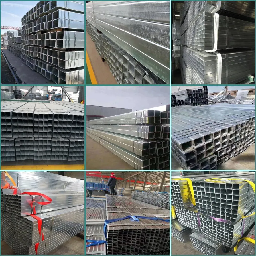 20×20 25×25 30×30 Galvanized Square Pipe RHS SHS 2x2 Galvanized Square Tubing 3