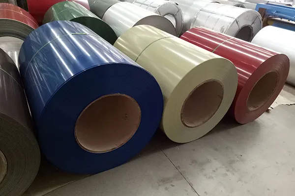 PE PVDF PVC Coated PPGI Galvanized BWG AWG Color Coated Steel Coils 5