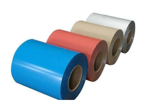 PE PVDF PVC Coated PPGI Galvanized BWG AWG Color Coated Steel Coils 3