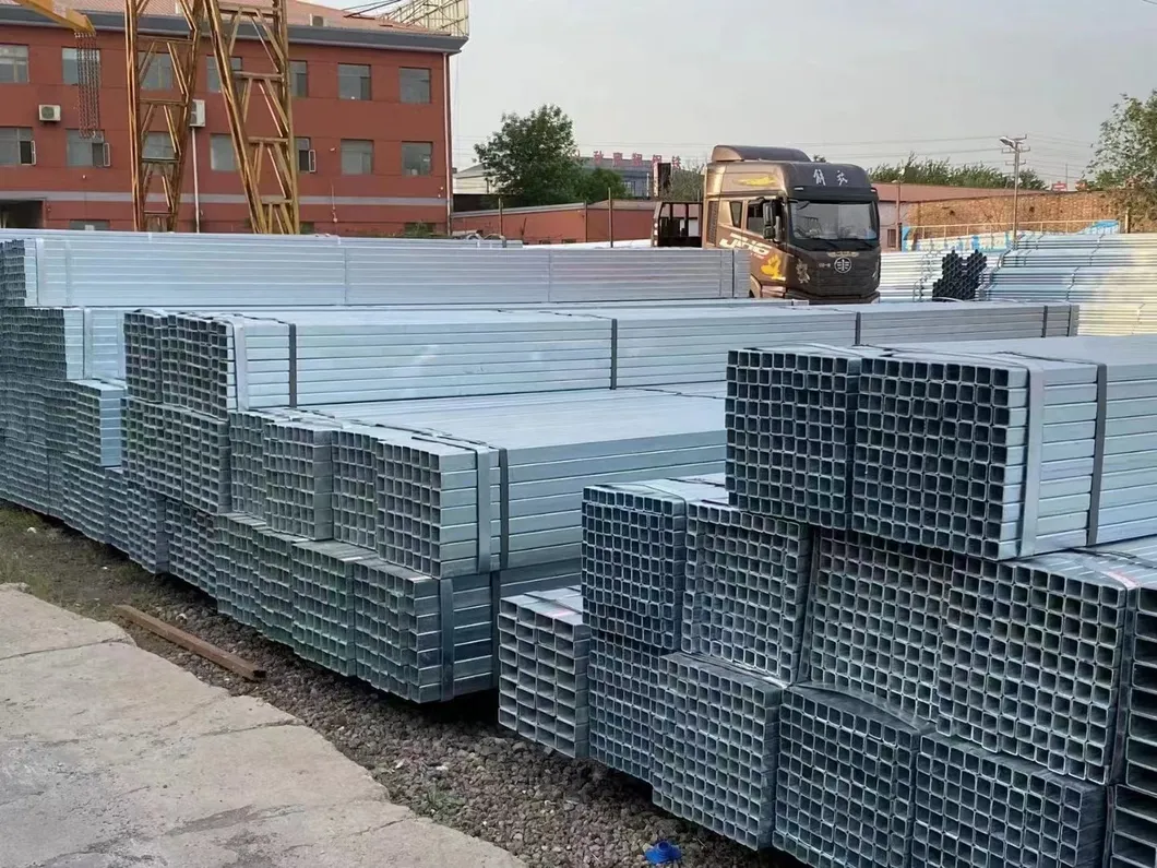 HDG 50x25 Box Section ASTM A123 6m-12m Galvanised Square Tube 1