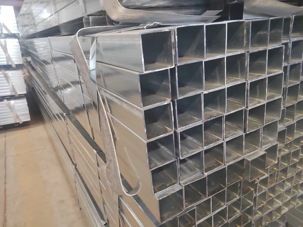 HDG 50x25 Box Section ASTM A123 6m-12m Galvanised Square Tube 6