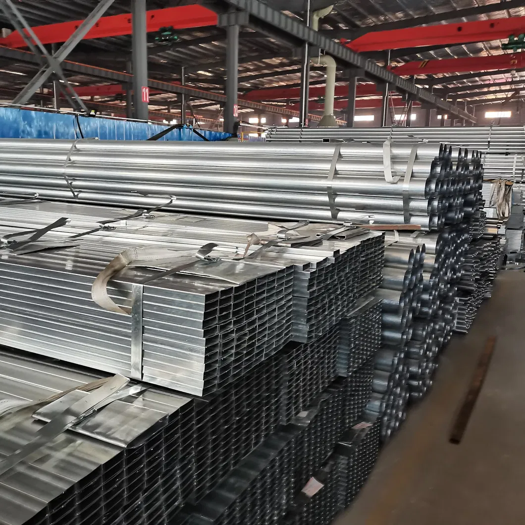 Pre Welded Galvanized Pipe Q195 Q235 Q235B Steel Rectangular Tube 1