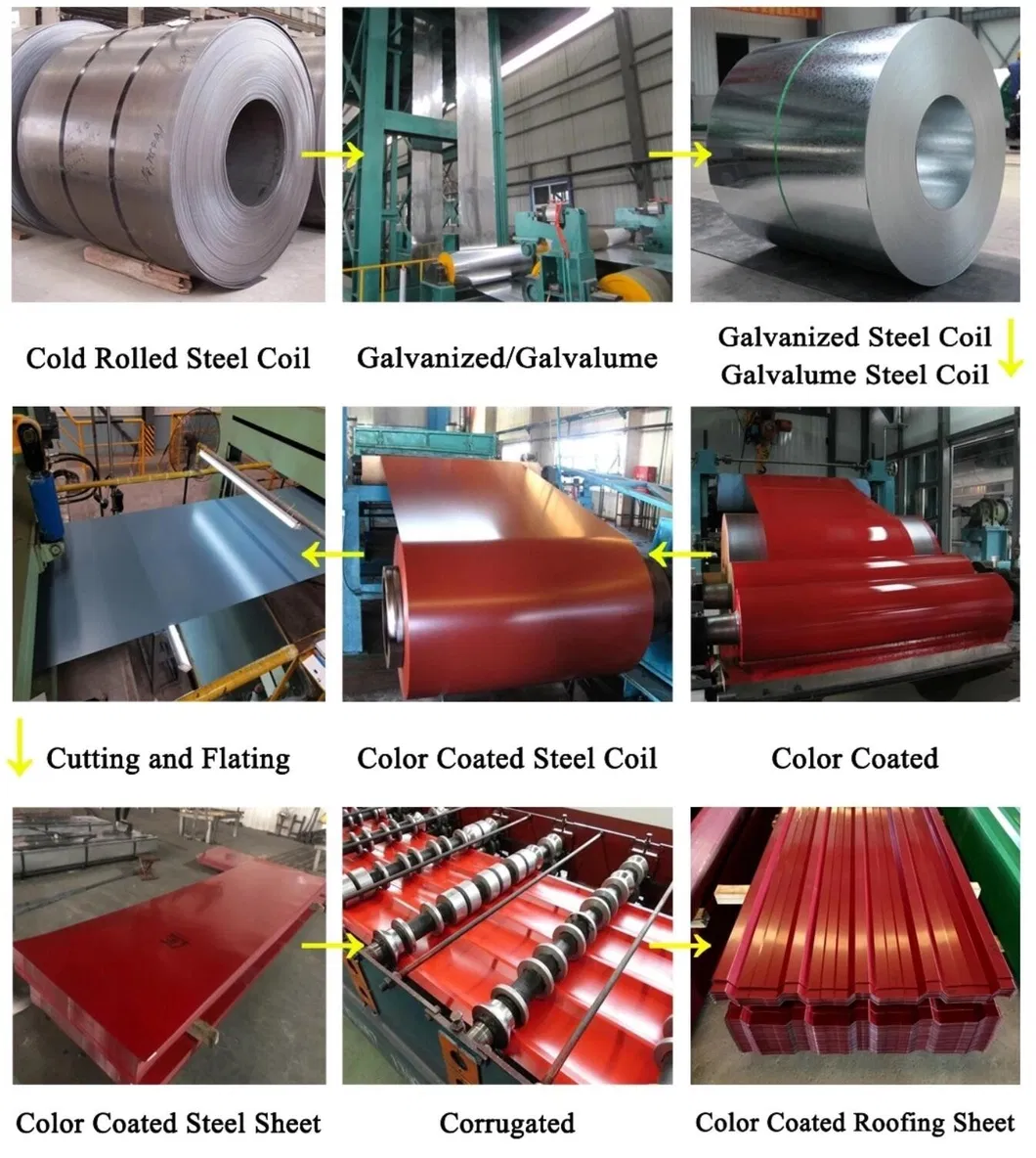 Dx51d G350 Galvanized Color Coating Prepainted Zincalume Steel PPGI Coil 2